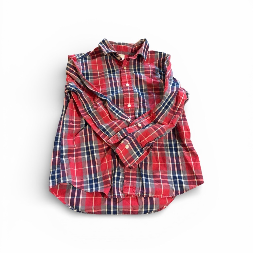 Crewcuts Red and Blue Plaid Shirt